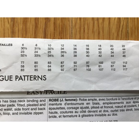 Misses Dress Pattern Vogue American Designer 1371 Tracy Reese UNCUT Size 14 - 22 - Picture 4 of 6